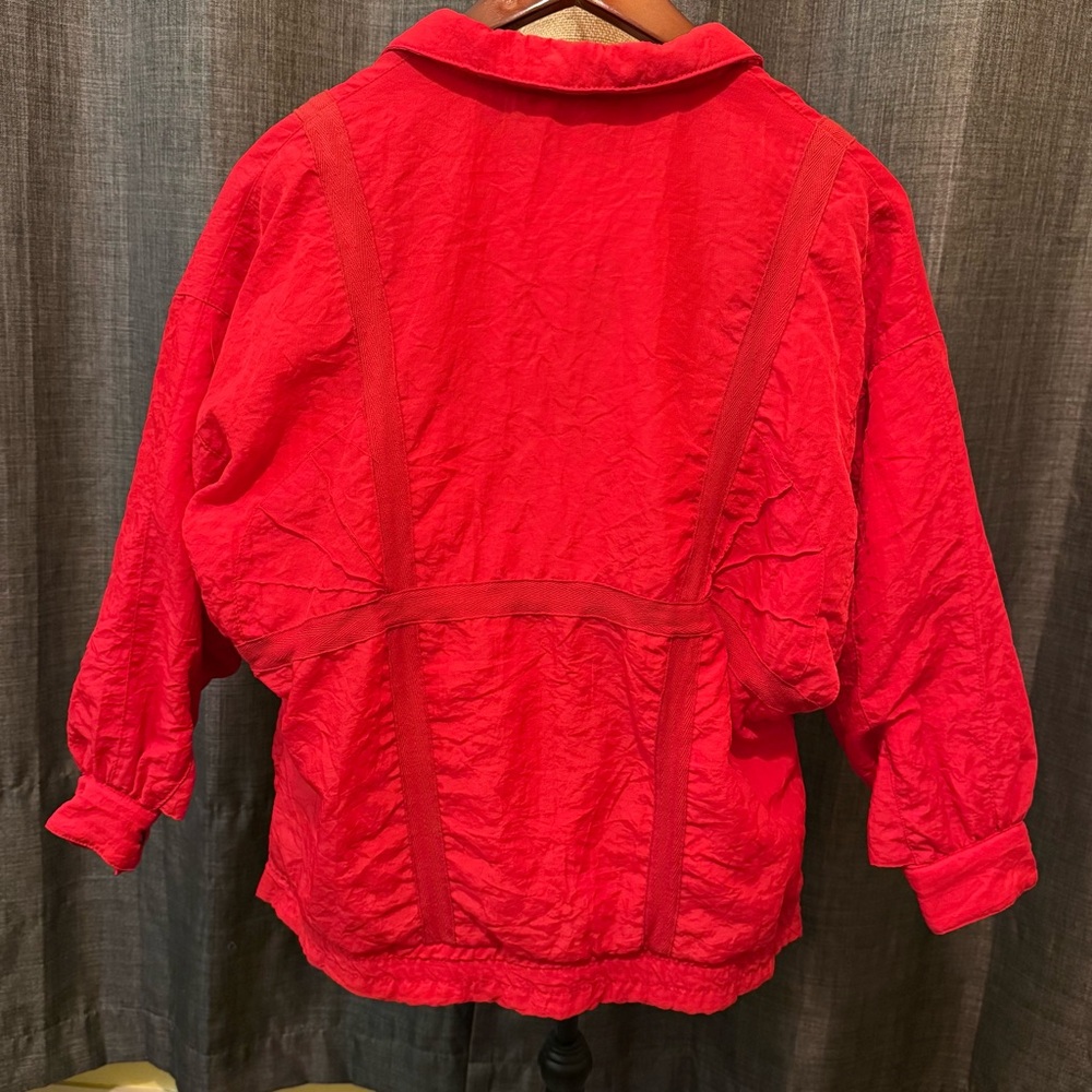 Vintage 80s 90s J Gallery Giacca Bright Red Snow Ski Winter Jacket Coat SM/MED